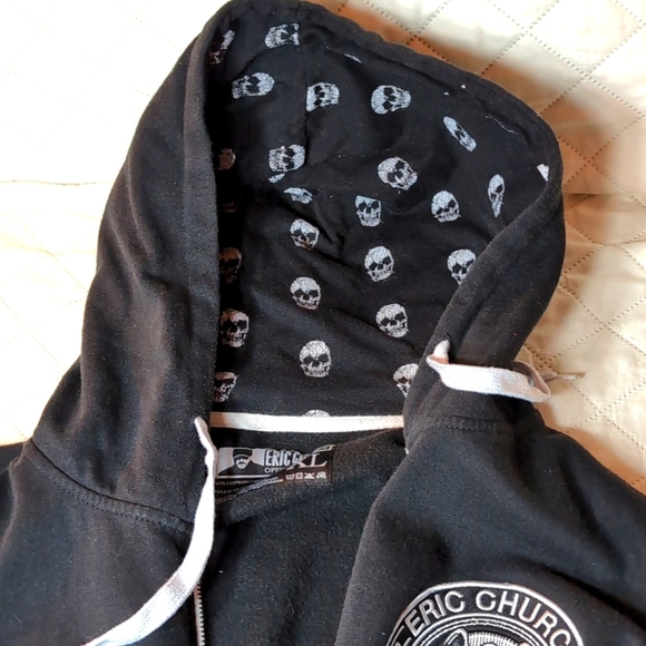 Eric Church EFC Official Product Men's Black Zippered Hoodie,size XL. - Picture 5 of 9